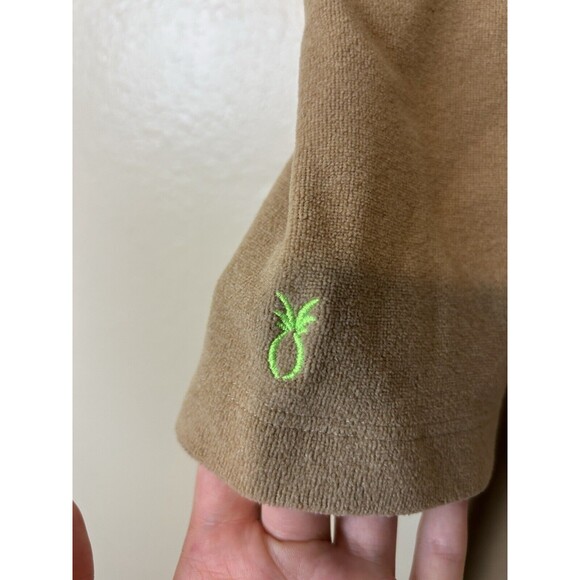 Dudley Stephens XL Duncan Terry Fleece Dress Midi Slit Fleece Brown Shift - Picture 4 of 6